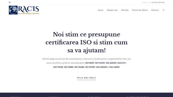 RaCiS – Consultanta certificare ISO