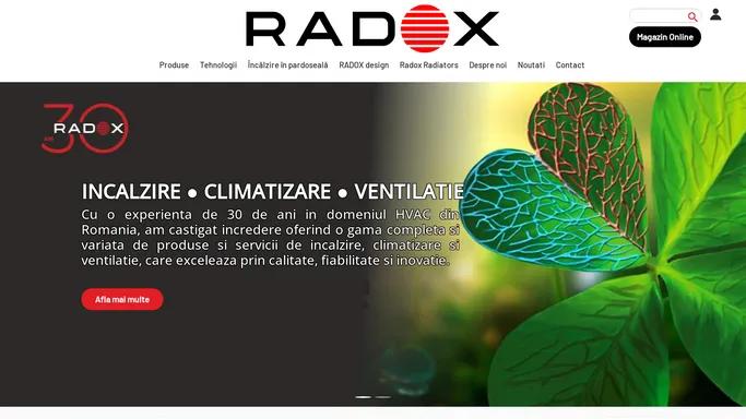 Radox produce calorifere si radiatoare, importa si comercializeaza centrale termice, aparate de aer conditionat, sisteme de incalzire si climatizare | Radox Professional