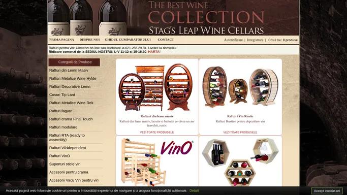 Rafturi Vin | Mobilier pentru crame si vinoteci | Rafturi Vin