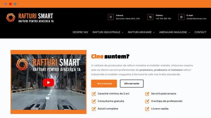 Acasa – Rafturi Smart - Rafturi Industriale, Rafturi Arhivare Si Amenajari Magazine,