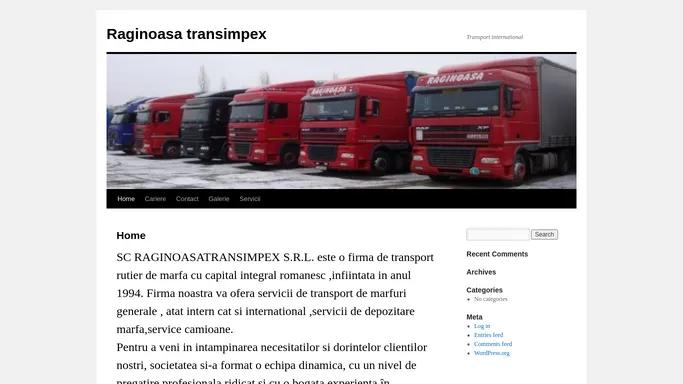 Raginoasa transimpex | Transport international