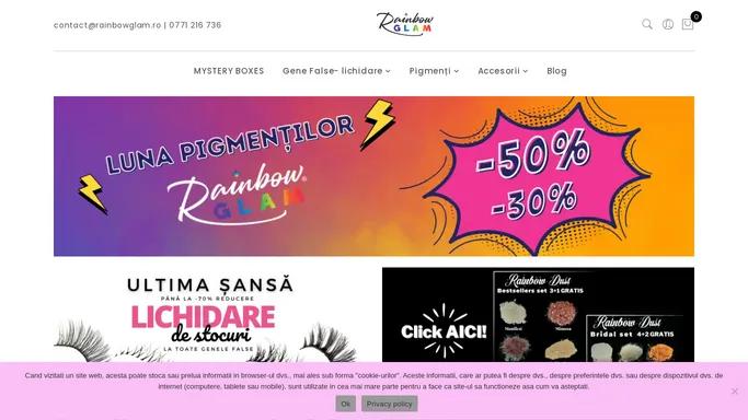 Produse cosmetice - Accesorii machiaj - Rainbow Glam