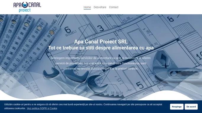 Apa Canal Proiect SRL