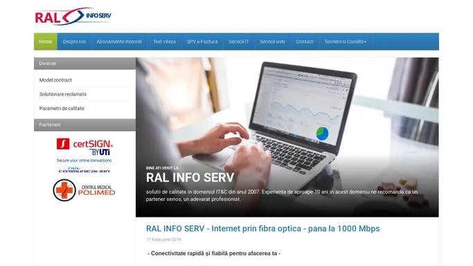 RAL INFO SERV - Servicii Internet - Home