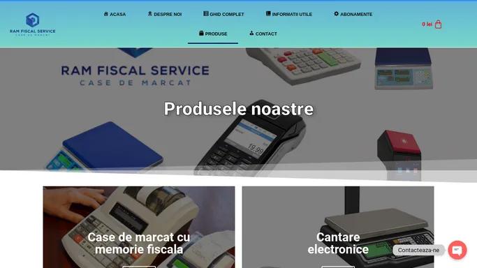 Produse - RAMFISCAL - case de marcat cu jurnal electronic, cantare electronice si sisteme POS complete