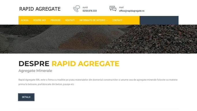 Rapid Agregate - Agragate concasate si spalate