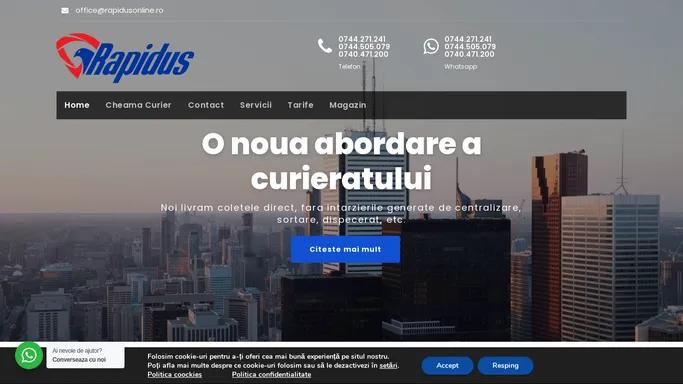 Servicii Curierat – Coletul Dvs la un click distanta