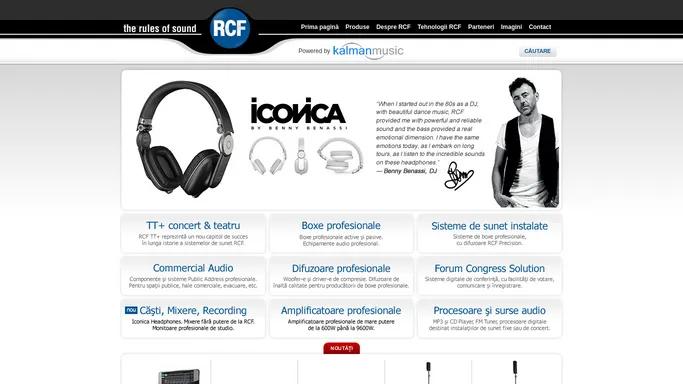 Boxe profesionale active si pasive | RCF