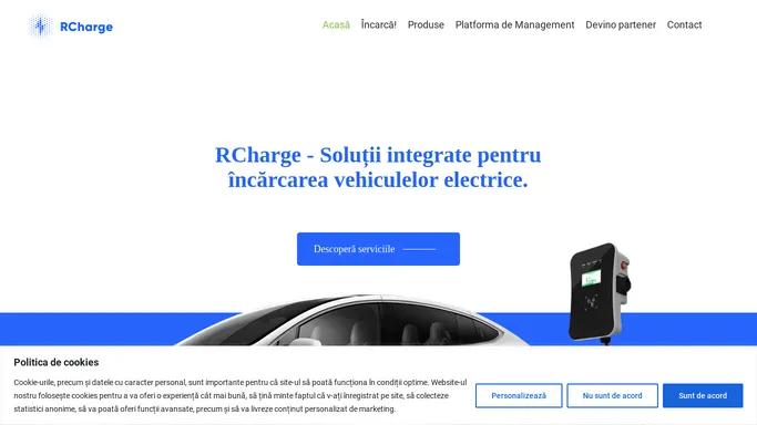 RCharge – RCharge- Solutii integrate pentru incarcarea vehiculelor electrice