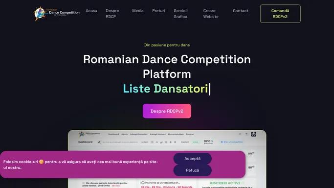 RDCPv2 - Unica platforma din Romania dedicata competitiilor de dans