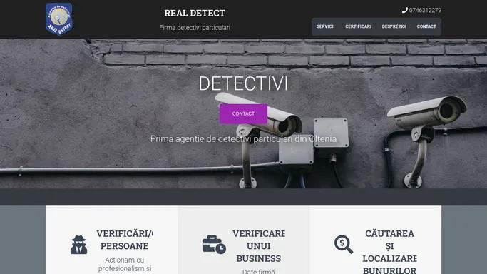 REAL DETECT - Firma detectivi particulari