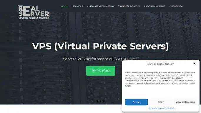 Servere Dedicate, Gazduire Web, Servere VPS, Domenii .Ro - RealServer.Ro