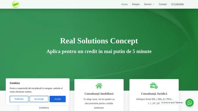 Real Solutions Concept - Broker Credite