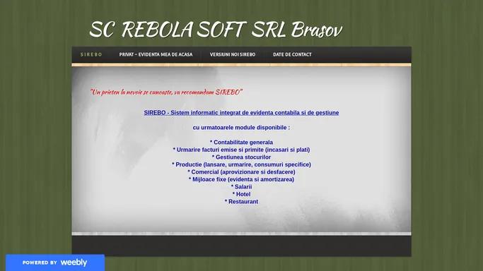     SC  REBOLA SOFT  SRL Brasov - S I R E B O