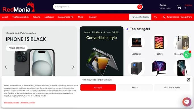 RedMania – Tot ce cauti, intr-un singur loc – Descopera RedMania.ro – locul unde gasesti electronice, electrocasnice, moda, beauty, jucarii si multe altele, la preturi avantajoase si livrare rapida.