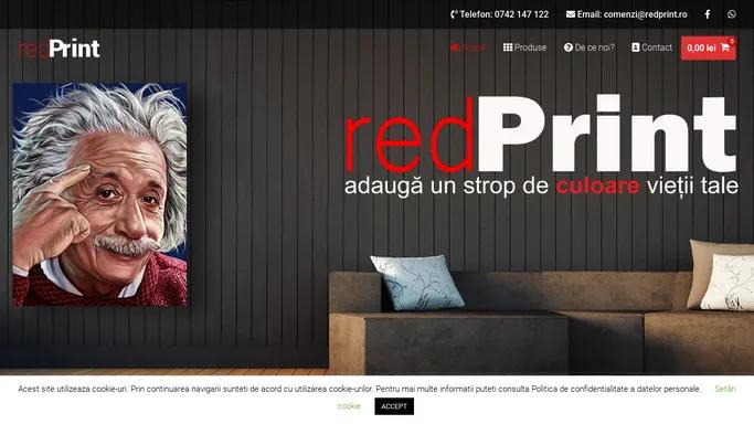 Red Print – Creeaza un canvas foto personalizat