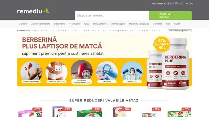 Magazin cu produse naturiste si bio - Remediu