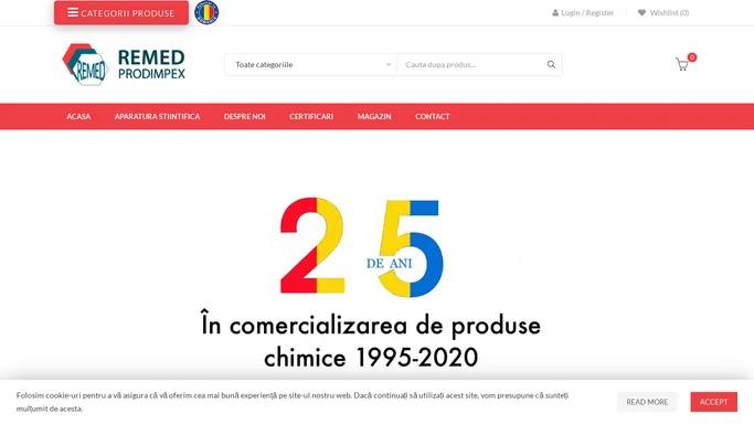 Remed Lab - Comercializare produse chimice de peste 25 ani