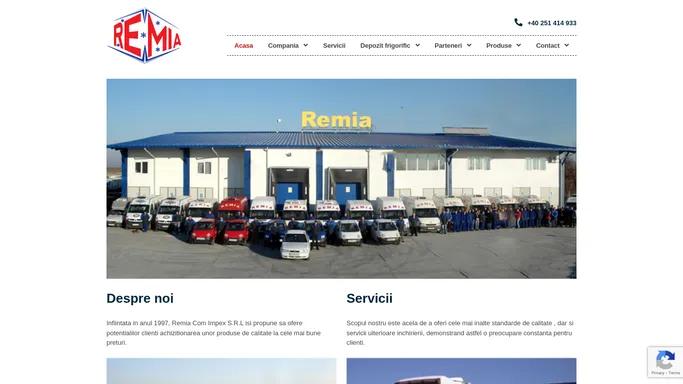 Remia – Depozit frigorific autorizat in Craiova