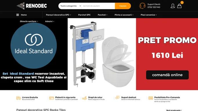 Renodec | Magazin online Gresie, Faianta, Parchet si Obiecte sanitare