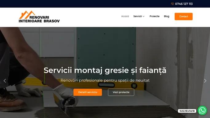 Amenajari Interioare Brasov - Renovari Complete