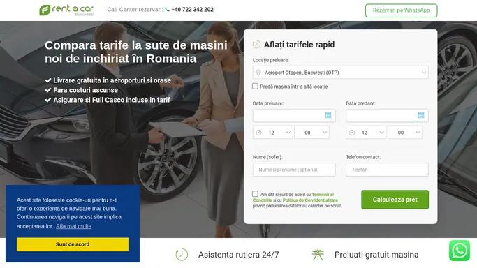 Rent a Car Bucuresti | Inchirieri masini de la 4,5 €/zi