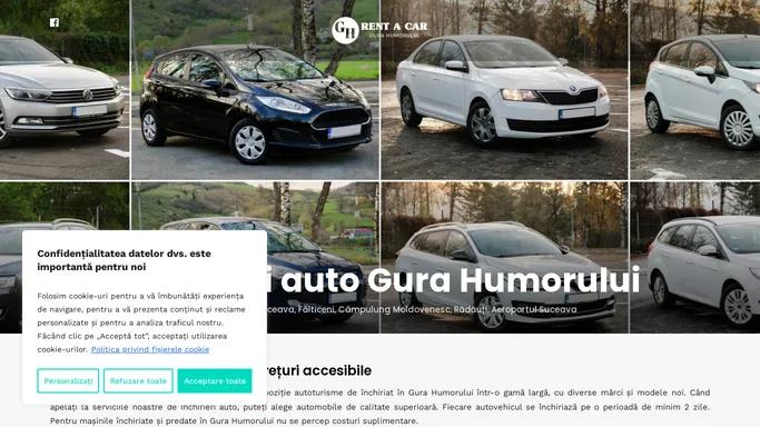 Inchirieri auto Gura Humorului - Rentacargh.ro