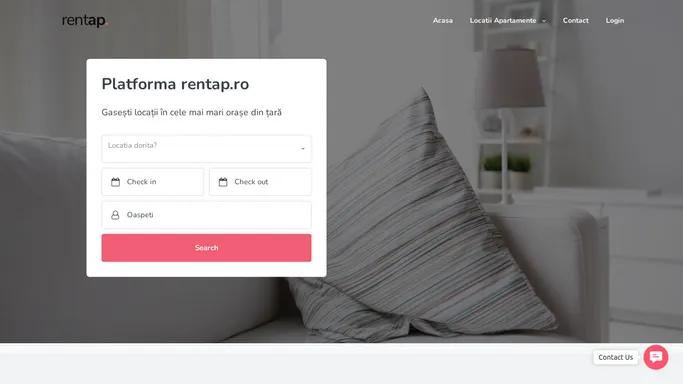 Rent Ap – Platforma de rezervari online