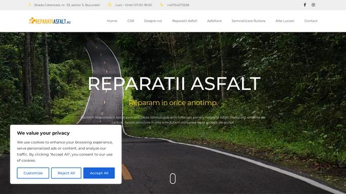 Reparatii Asfalt