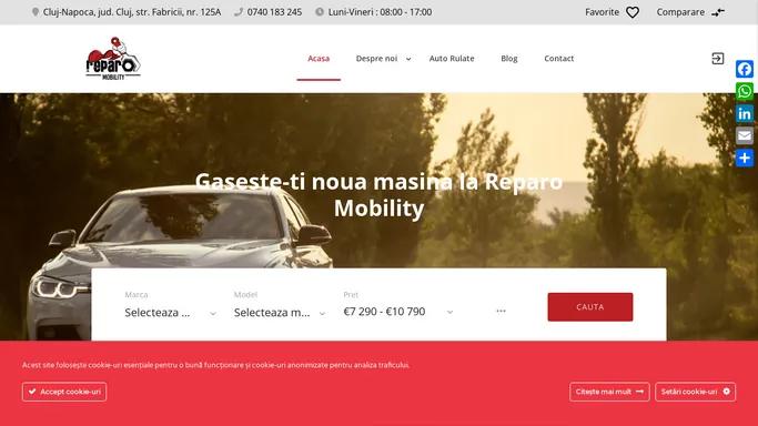 Vanzare Masini Noi Si Second Hand • Reparo Mobility