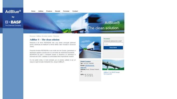 AdBlue, the clean solution - Resnova