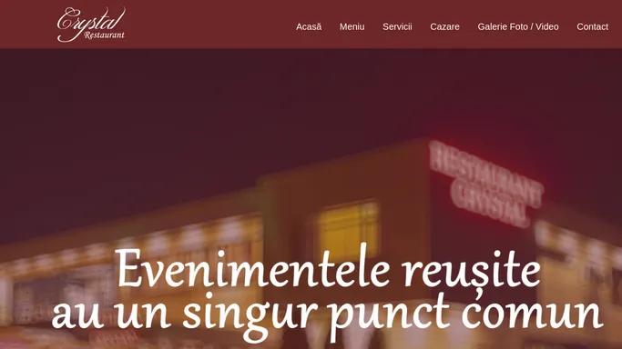Crystal - Evenimentele reusite au un singur punct comun