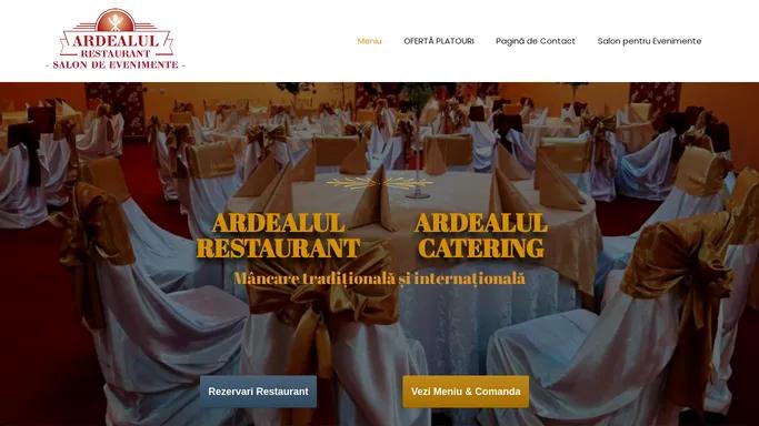 Restaurant Ardealul – Salon de evenimente & Delicious Delivery