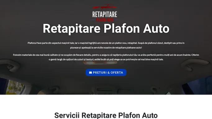 Retapitare Plafon Auto cu Alcantara sau Textil