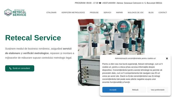 Retecal Service - Servicii Metrologie