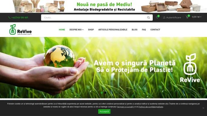 Ambalaje Biodegradabile si Reciclabile - Peste 1000 produse - RevivePack