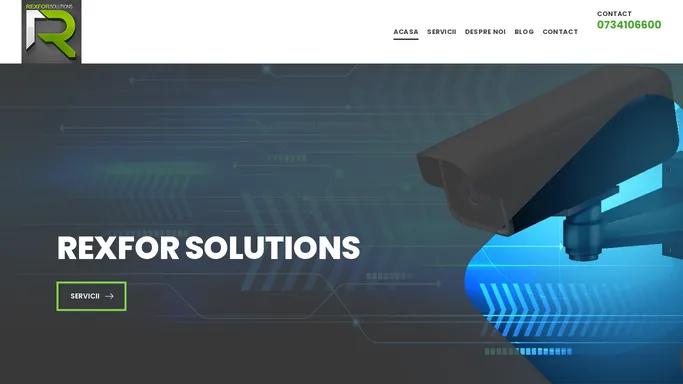 REXFOR SOLUTIONS – Security Solutions Provider