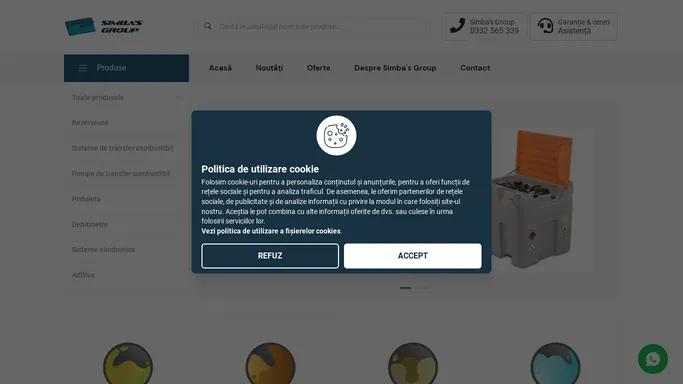 Depozitare, contorizare si transfer carburanti - Simba's Group