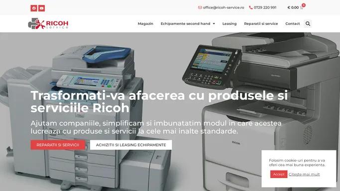 Imprimante Ricoh Bucuresti - Multifunctionale Ricoh si consumabile