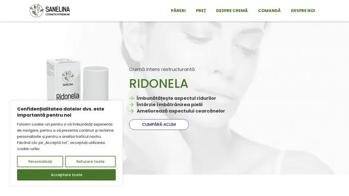 Ridonela - Sanelina cosmetica premium, Ridonela Crema intens restructuranta