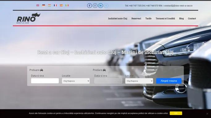 Rent a car Cluj - Inchirieri auto Cluj - Masini de inchiriat Cluj - RINO