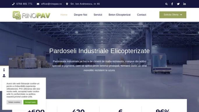 Pardoseli industriale elicopterizate - Rinopav.ro