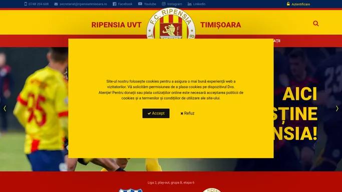 FC Ripensia Timisoara - site oficial - FC Ripensia Timisoara