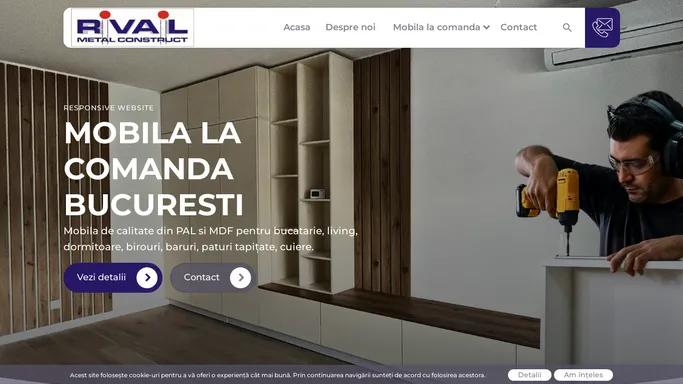 Mobila la comanda Bucuresti - solutii personalizate | Realizam mobila la comanda Bucuresti: mobila de calitate din PAL si MDF pentru bucatarie, living, dormitoare, birouri, baruri, paturi tapitate, cuiere.