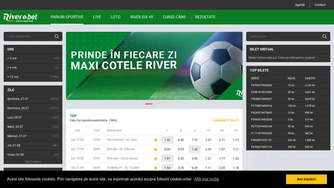 RIVER BET - pariuri sportive