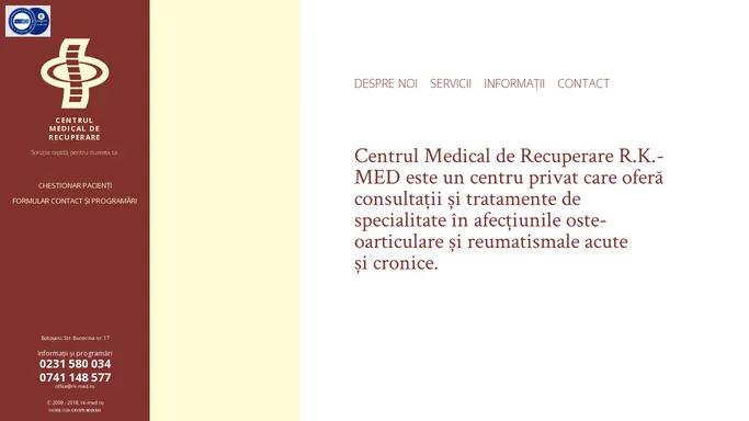 R.K.-MED | Centrul medical de recuperare