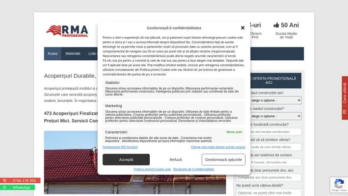 Acoperisuri Durabile, La Cheie: Materiale si Reparatii - Acoperisuri RMA Professional