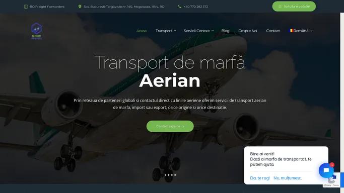 Transport aerian, maritim, feroviar, rutier | RO Freight Forwarders