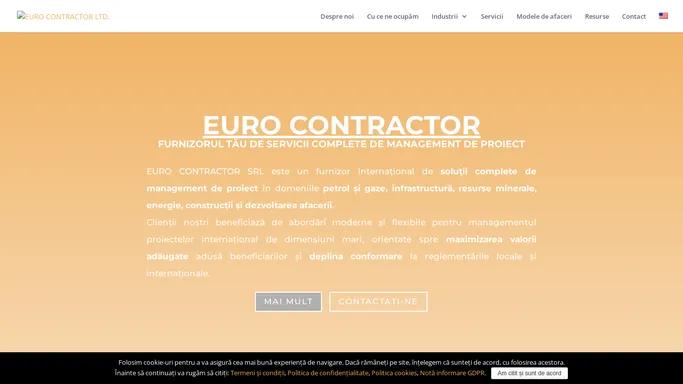 EURO CONTRACTOR LTD. | Your Reliable Project Management Provider