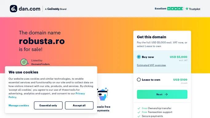 The domain name robusta.ro is for sale